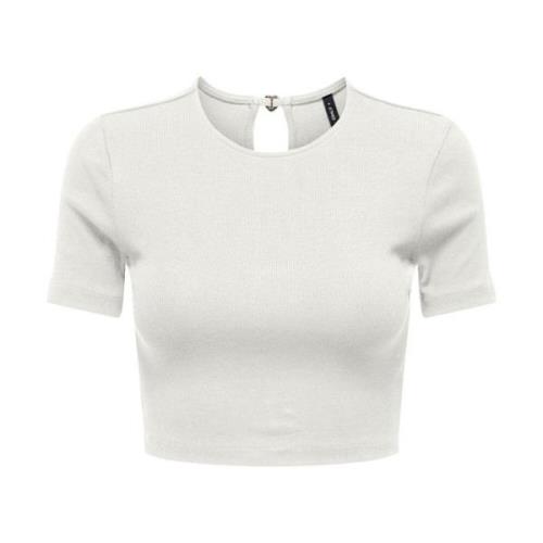 Klassiek T-shirt Only , White , Dames