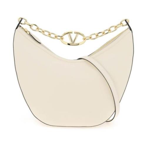 VLogo Moon Hobo Tas Valentino Garavani , White , Dames