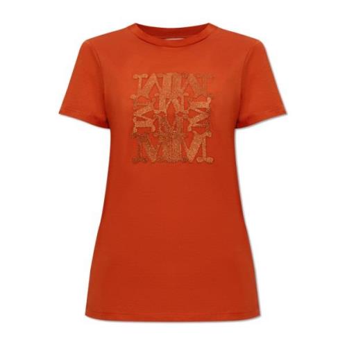 Taverna T-shirt Max Mara , Orange , Dames