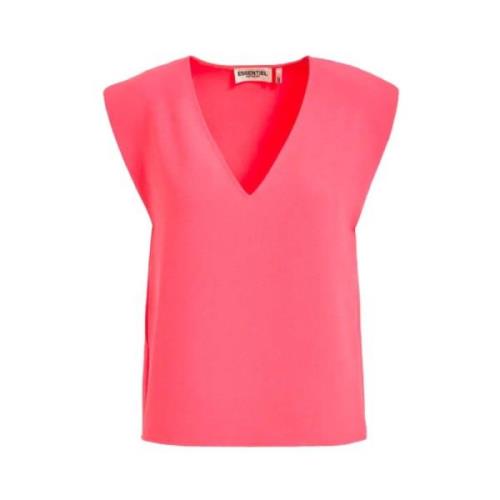 Sleeveless Tops Essentiel Antwerp , Pink , Dames