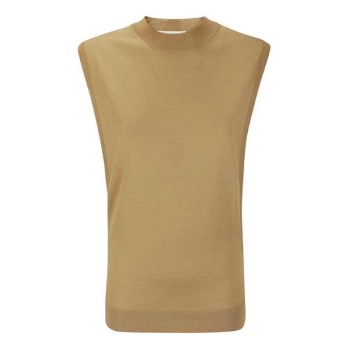 Sleeveless Tops Sportmax , Beige , Dames