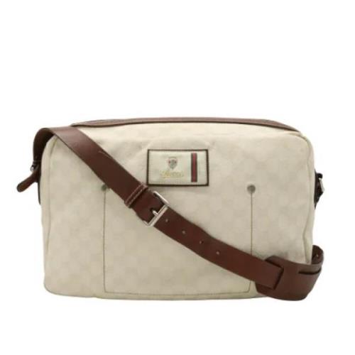 Pre-owned Canvas gucci-bags Gucci Vintage , Beige , Dames