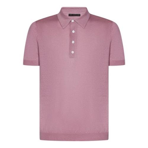 Polo Shirts Low Brand , Pink , Heren