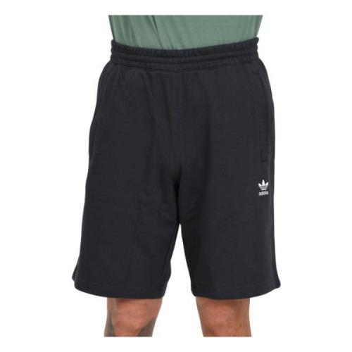 Zwarte Essentials Shorts met ritssluiting Adidas Originals , Black , H...