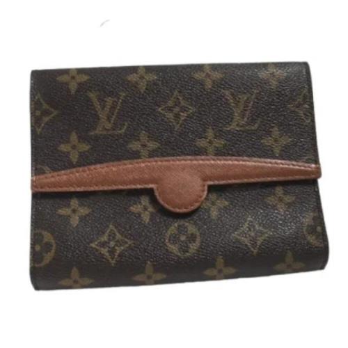 Pre-owned Canvas clutches Louis Vuitton Vintage , Brown , Dames