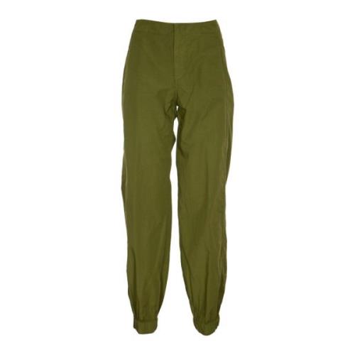 Wide Trousers Dondup , Green , Dames