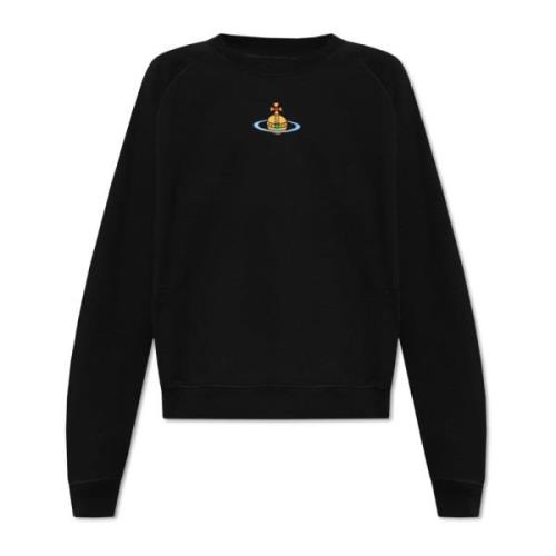 Sweatshirt met logo Vivienne Westwood , Black , Heren