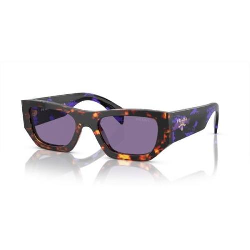 Havana/Violet Zonnebril Prada , Multicolor , Unisex