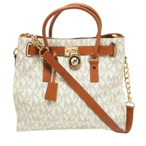 Pre-owned Leather totes Michael Kors Pre-owned , White , Dames