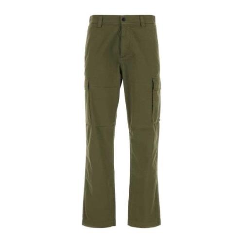 Tapered Trousers Woolrich , Green , Heren