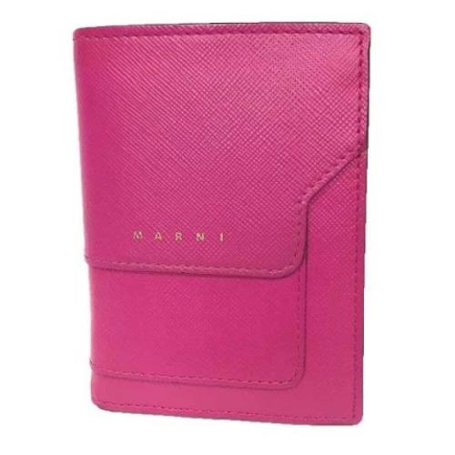 Pre-owned Leather wallets Marni Pre-owned , Pink , Dames
