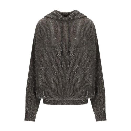 Bruine Paillet Hoodie Sweatshirt Stine Goya , Brown , Dames