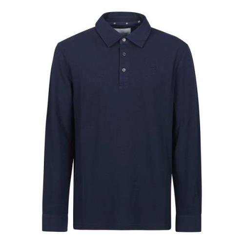 Mistero Lange Mouw Polo Shirt Ballantyne , Blue , Heren