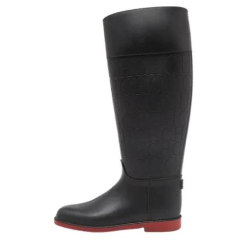 Pre-owned Rubber boots Carolina Herrera Pre-owned , Black , Dames
