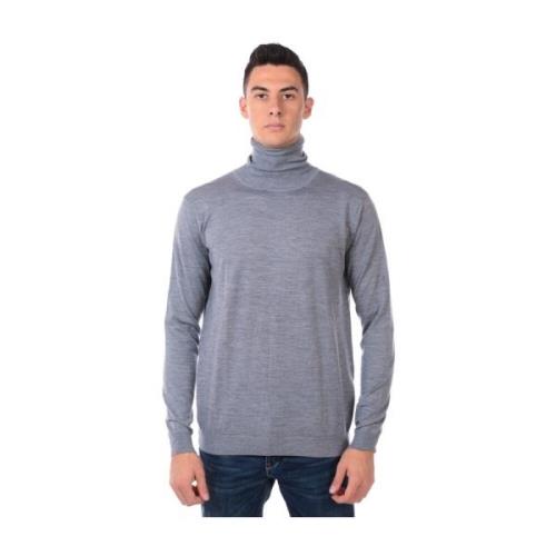 Klassieke Wol Turtleneck Sweater Pullover Daniele Alessandrini , Gray ...