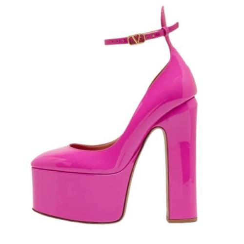 Pre-owned Leather heels Valentino Vintage , Pink , Dames