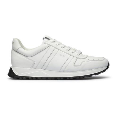 Witte Leren Sneakers Fabi , White , Heren