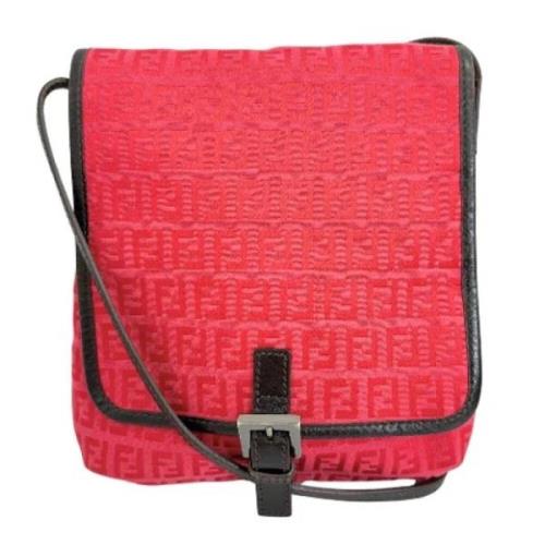 Pre-owned Canvas fendi-bags Fendi Vintage , Red , Dames