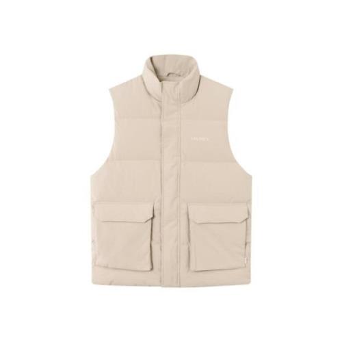 Maddox Puffer Vest in lichte kleur Les Deux , Beige , Heren