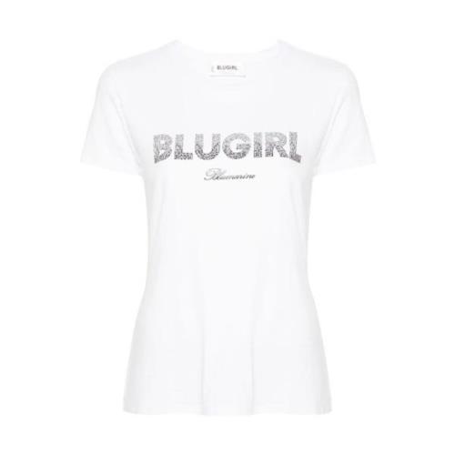 Witte T-shirts en Polos Blugirl , White , Dames