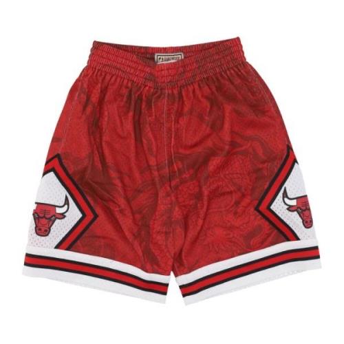 Aziatische erfgoed mode swingman shorts Mitchell & Ness , Red , Heren