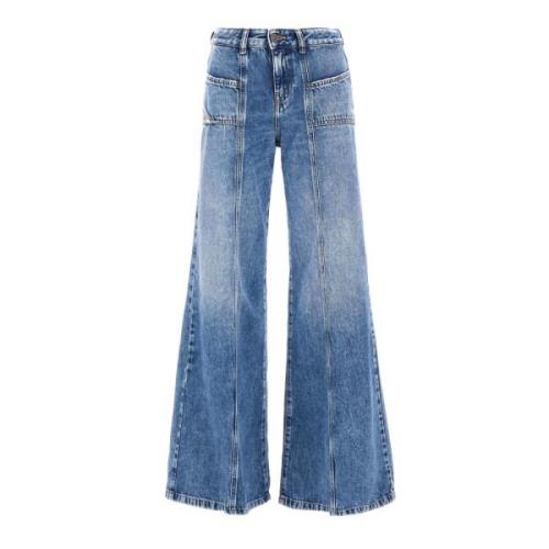 Wide Jeans Diesel , Blue , Dames