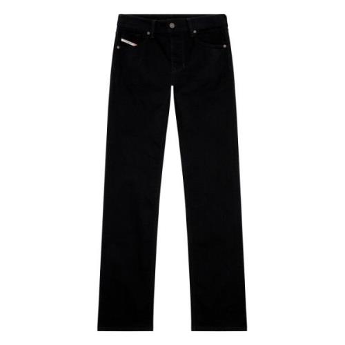 Klassieke Zwarte Straight-Cut Jeans Diesel , Black , Heren