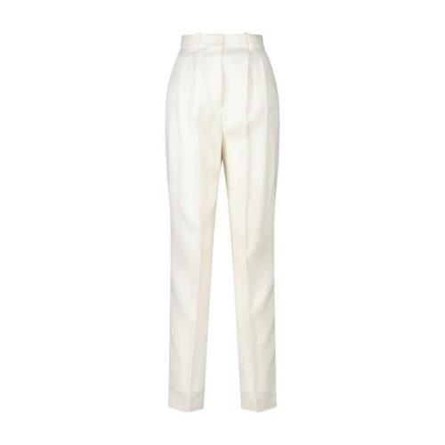 Tapered Trousers Hugo Boss , White , Dames