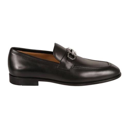 Zwarte Gancini-Gesp Penny-Slot Loafers Salvatore Ferragamo , Black , H...