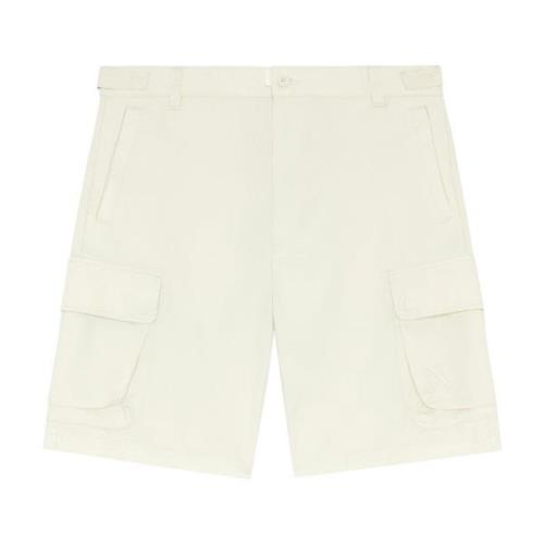 Twill cargo shorts in cotton Diesel , White , Heren
