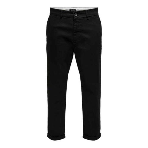 Slim Fit Jeans Only & Sons , Black , Heren