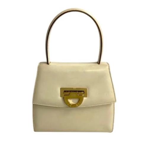 Pre-owned Leather handbags Celine Vintage , Beige , Dames