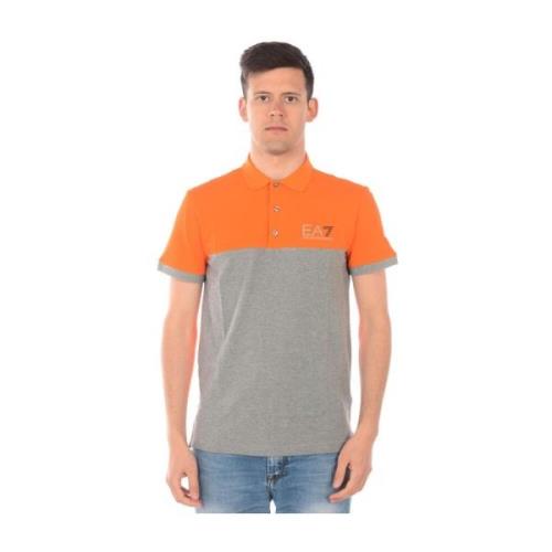 Polo Shirts Emporio Armani EA7 , Orange , Heren