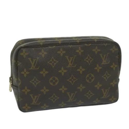 Pre-owned Canvas clutches Louis Vuitton Vintage , Brown , Dames