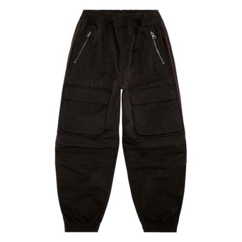 Cargo pants in nylon twill Diesel , Black , Dames