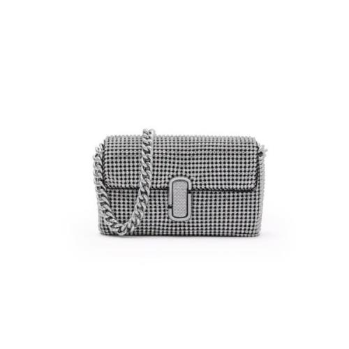 Chique Handtas met Ketting en Strass Marc Jacobs , Gray , Dames