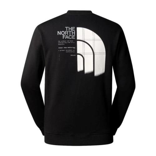 Grafische Katoenen Sweater The North Face , Black , Heren