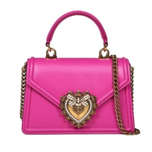 Roze Kleine Devotion Handtas Dolce & Gabbana , Pink , Dames
