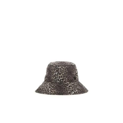 Leopard Cocoon Nylon Jas Maison Michel , Brown , Dames