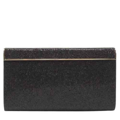 Pre-owned Fabric clutches Jimmy Choo Pre-owned , Black , Dames