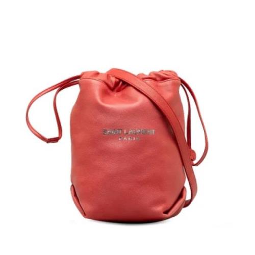 Pre-owned Leather shoulder-bags Yves Saint Laurent Vintage , Red , Dam...