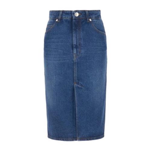 Denim Skirts Ami Paris , Blue , Dames