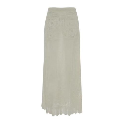 Maxi Skirts Semicouture , Beige , Dames