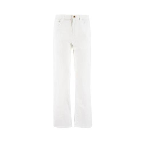 Straight Jeans Fedeli , White , Dames