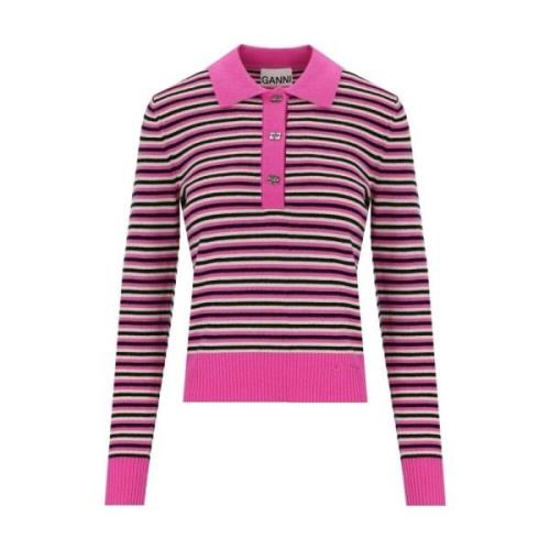 Polo Shirts Ganni , Pink , Dames