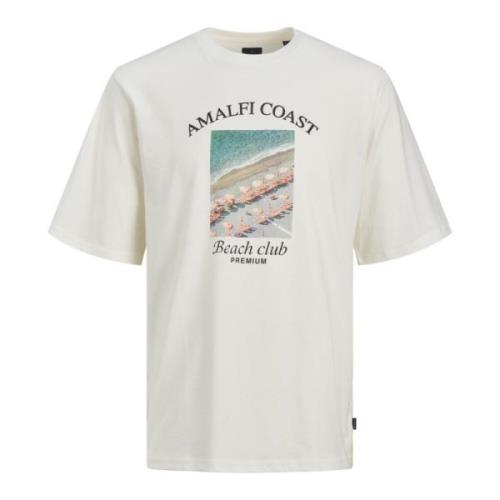 Ocean Club Foto Print T-Shirt Jack & Jones , White , Heren