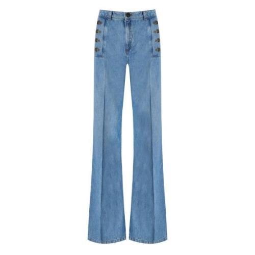 Flared Jeans Twinset , Blue , Dames