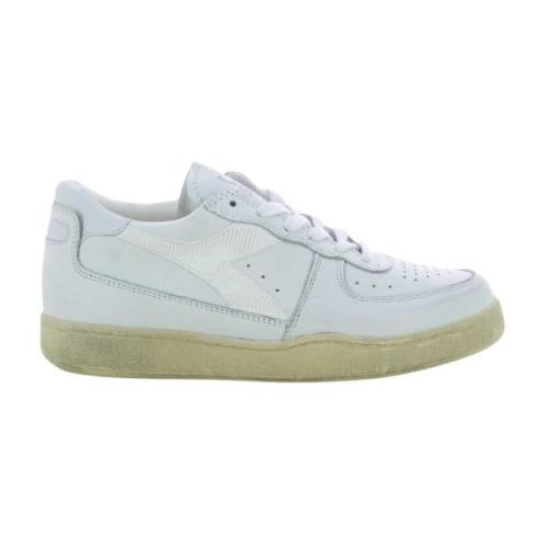 Dames Witte Lage Top Sneakers Diadora , White , Dames