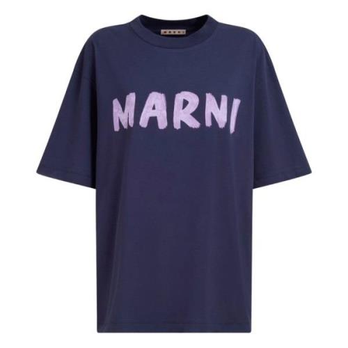 Stijlvolle T-shirts en Polos Marni , Blue , Dames