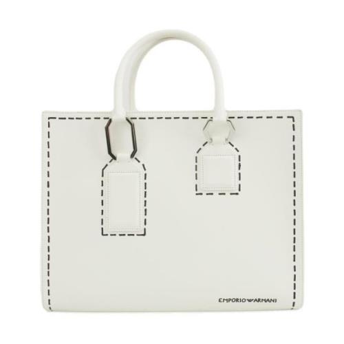 Tote Bags Emporio Armani , White , Dames